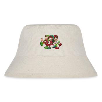 Singing Christmas Elves - Stanley/Stella Recycled Bucket Hat - natural - Front