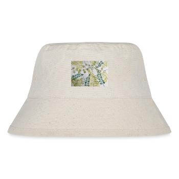 Laubmuster - Stanley/Stella recycelter Bucket Hat - Naturweiß - Vorne