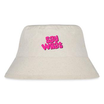 Say What - Stanley/Stella recycelter Bucket Hat - Naturweiß - Vorne