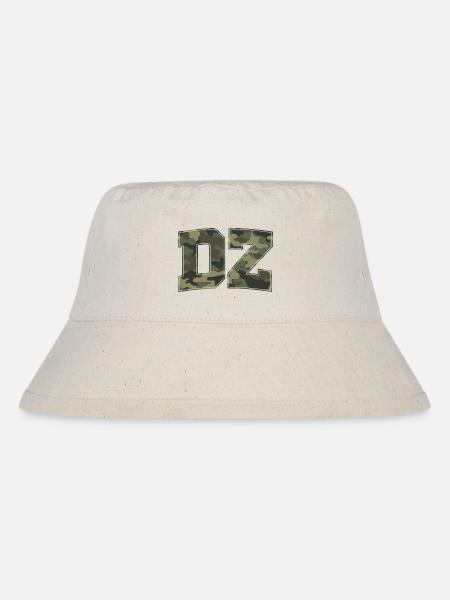 Militärischer Tarnbrief 3D - Stanley/Stella recycelter Bucket Hat - Naturweiß