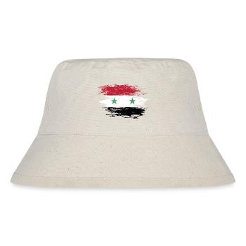 Syrien Flagge used - Stanley/Stella recycelter Bucket Hat - Naturweiß - Vorne