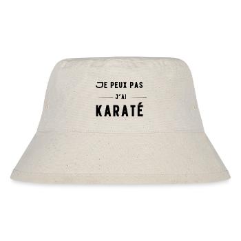 humorous gift I can't I karate - Stanley/Stella Recycled Bucket Hat - natural - Front