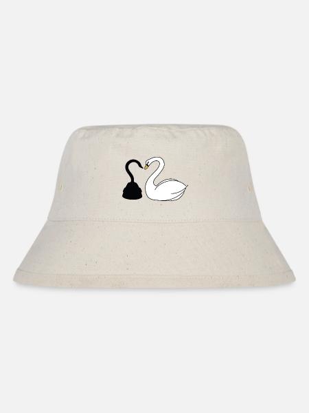 Käpt'n Hook und Schwan - Stanley/Stella recycelter Bucket Hat - Naturweiß