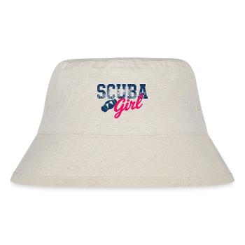 Scuba Girl Tauch-Design - Stanley/Stella recycelter Bucket Hat - Naturweiß - Vorne