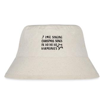 I love singing Christmas Songs - Stanley/Stella recycelter Bucket Hat - Naturweiß - Vorne