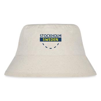 Stockholm Sweden Bold Text - Stanley/Stella Recycled Bucket Hat - natural - Front