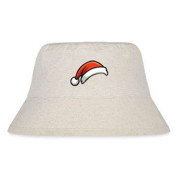Festlicher Weihnachtshut Cartoon - Stanley/Stella recycelter Bucket Hat - Naturweiß - Vorne