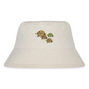 Schildkröten - Stanley/Stella recycelter Bucket Hat - Naturweiß - Vorne