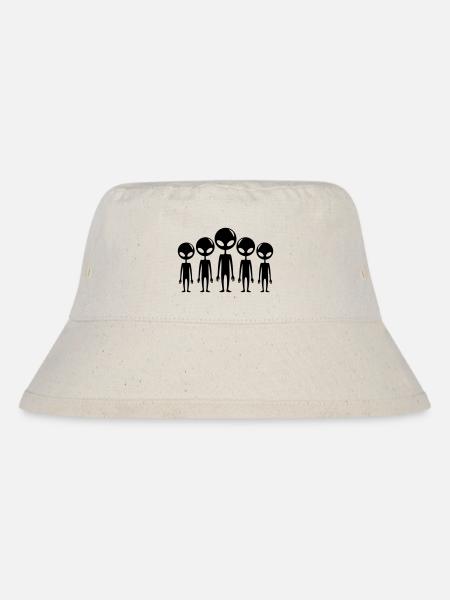 Aliens Team - Stanley/Stella recycelter Bucket Hat - Naturweiß