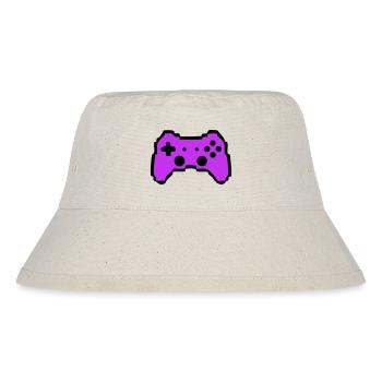 Retro Gamepad Controller Gamer - Stanley/Stella recycelter Bucket Hat - Naturweiß - Vorne