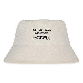 Ich bin das neueste Modell - Stanley/Stella recycelter Bucket Hat - Naturweiß - Vorne