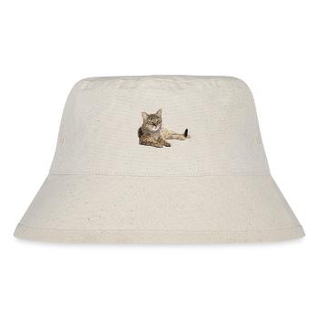 Cat - Stanley/Stella Recycled Bucket Hat - natural - Front
