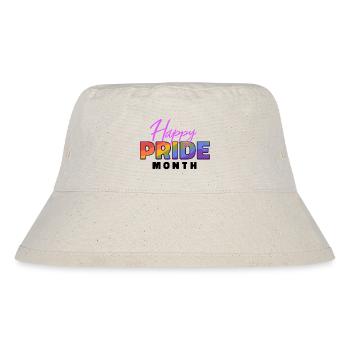 Happy Pride Month - Stanley/Stella recycelter Bucket Hat - Naturweiß - Vorne