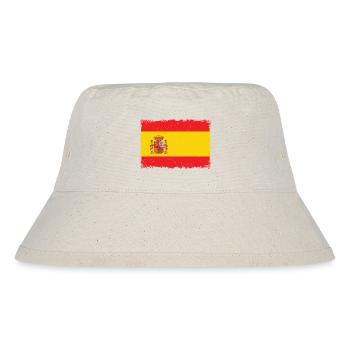 Flagge Spanien Grunge - Stanley/Stella recycelter Bucket Hat - Naturweiß - Vorne