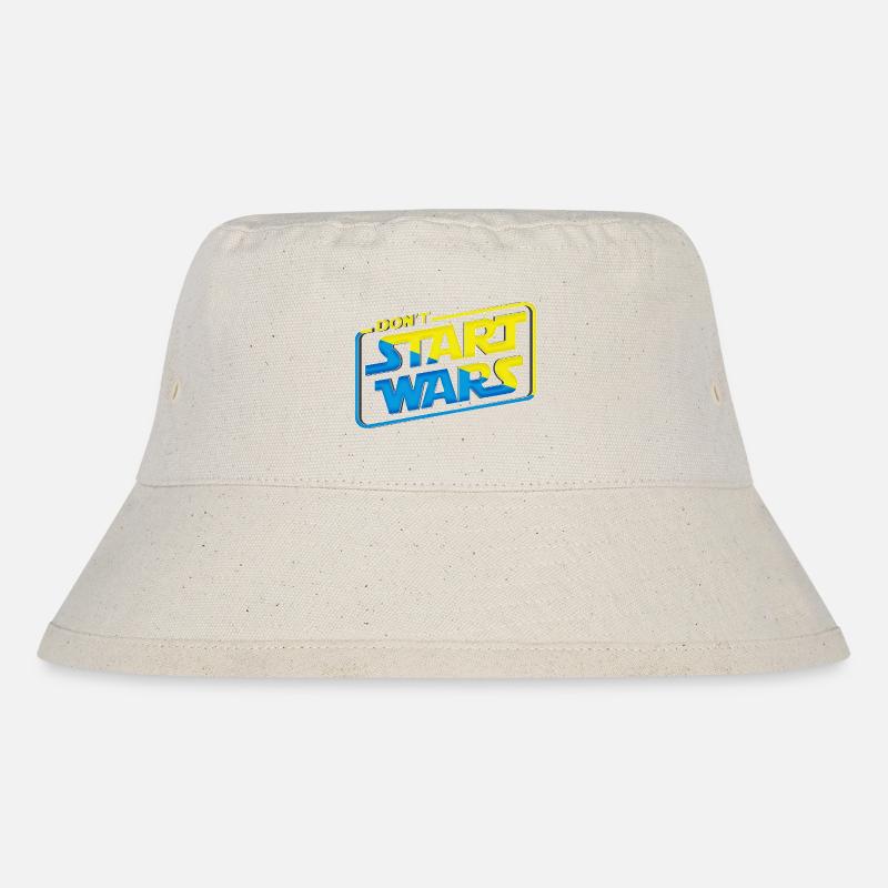 Don't start wars support Ukraine - Stanley/Stella Recycled Bucket Hat - natural