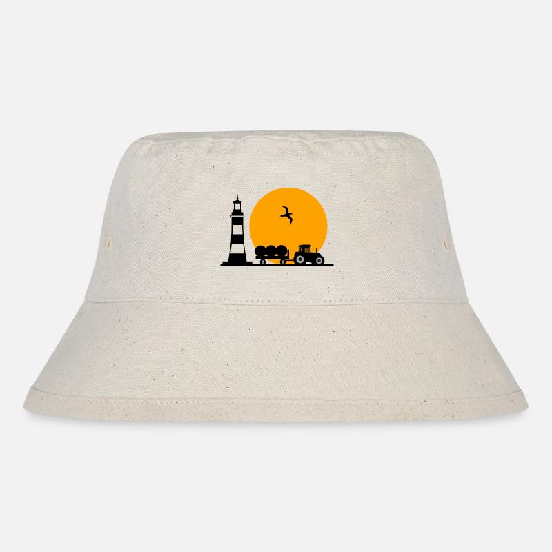 Traktor - Stanley/Stella recycelter Bucket Hat - Naturweiß