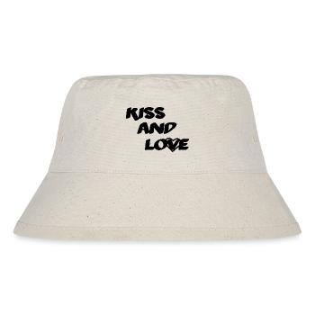 Kuss und Liebe - Stanley/Stella recycelter Bucket Hat - Naturweiß - Vorne