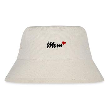 Mom Heart - Stanley/Stella Recycled Bucket Hat - natural - Front