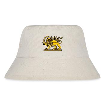 Iran löwe - Stanley/Stella recycelter Bucket Hat - Naturweiß - Vorne