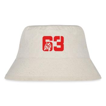 63 Motorcycle Biker Moto No. 63 - Stanley/Stella Recycled Bucket Hat - natural - Front