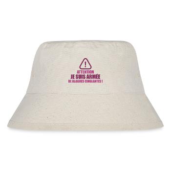 Attention, Je Suis Armée De Blagues Cinglantes ! - Bob recyclé Stanley/Stella - blanc naturel - Devant