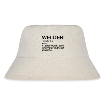 Welder Meaning - Stanley/Stella Recycled Bucket Hat - natural - Front