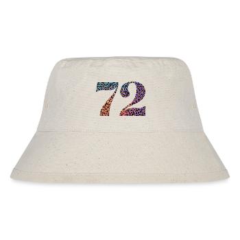 72. Geburtstag Leopard - Stanley/Stella recycelter Bucket Hat - Naturweiß - Vorne