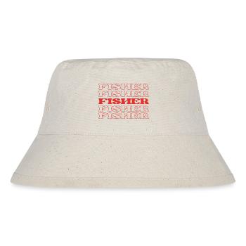 Angler Fischer Fischfänger - Stanley/Stella recycelter Bucket Hat - Naturweiß - Vorne