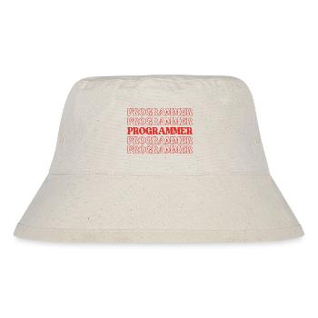 Programmierer, Programmierer, Entwickler, Programmierer, Software-Ingenieur - Stanley/Stella recycelter Bucket Hat - Naturweiß - Vorne
