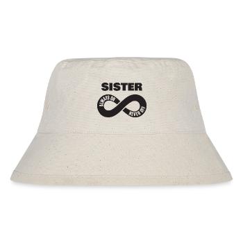 Sister Always On Never Off Sister Love Heart - Stanley/Stella Recycled Bucket Hat - natural - Front