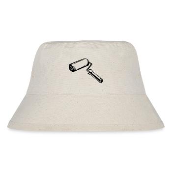 Malerrolle Zeichnung - Stanley/Stella recycelter Bucket Hat - Naturweiß - Vorne