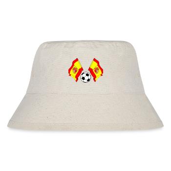 Drapeaux croisés football Espagne - Bob recyclé Stanley/Stella - blanc naturel - Devant