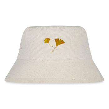 autumn leaves of Ginkgo biloba - Stanley/Stella Recycled Bucket Hat - natural - Front