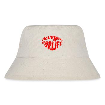 Ich liebe dich fürs Leben - Stanley/Stella recycelter Bucket Hat - Naturweiß - Vorne