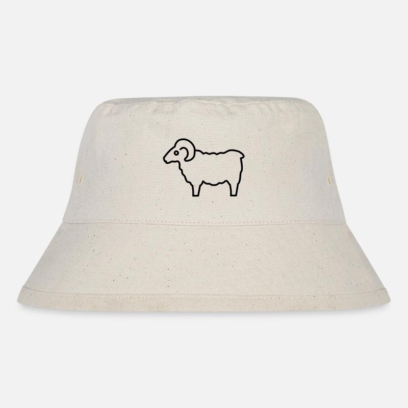Heidschnucke - Stanley/Stella recycelter Bucket Hat - Naturweiß