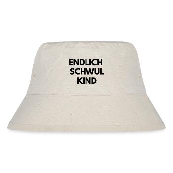 Finally Gay Kid - Stanley/Stella Recycled Bucket Hat - natural - Front
