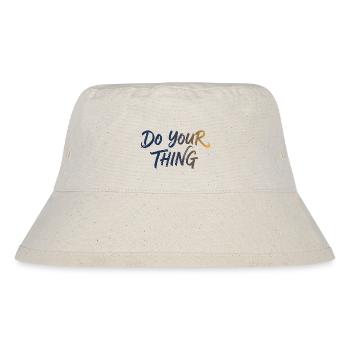 Do Your Thing Schriftzug Brush Lettering - Stanley/Stella recycelter Bucket Hat - Naturweiß - Vorne