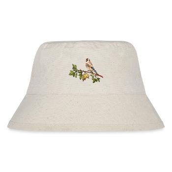 Bunter Vogel - Stanley/Stella recycelter Bucket Hat - Naturweiß - Vorne