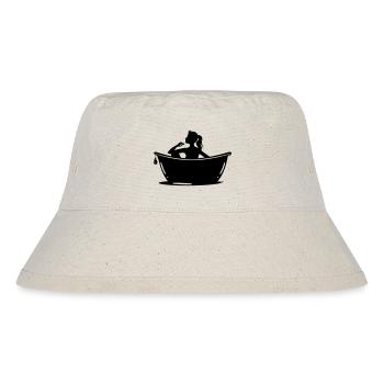 Badewanne Pflege - Stanley/Stella recycelter Bucket Hat - Naturweiß - Vorne