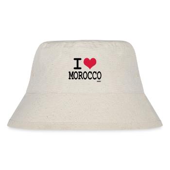 J'aime le maroc - couleurs personnalisables - Bob recyclé Stanley/Stella - blanc naturel - Devant