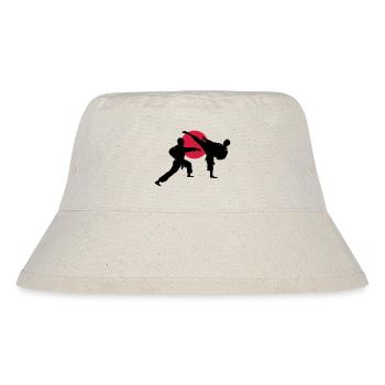two karate fighter - Stanley/Stella Recycled Bucket Hat - natural - Front