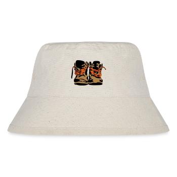 alte Schuhe - Stanley/Stella recycelter Bucket Hat - Naturweiß - Vorne