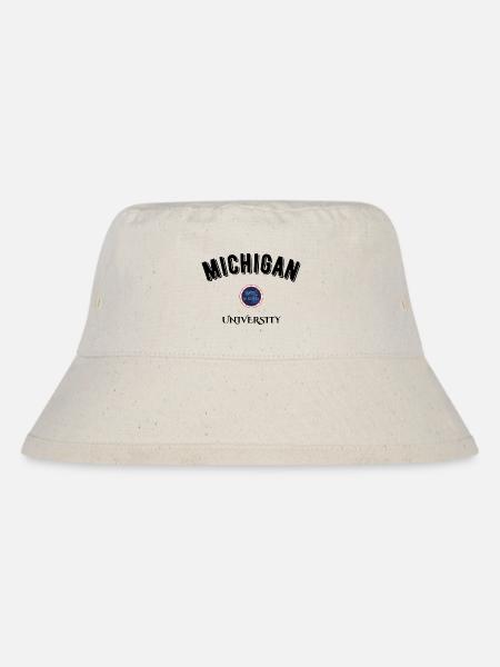 Michigan Universität - Stanley/Stella recycelter Bucket Hat - Naturweiß