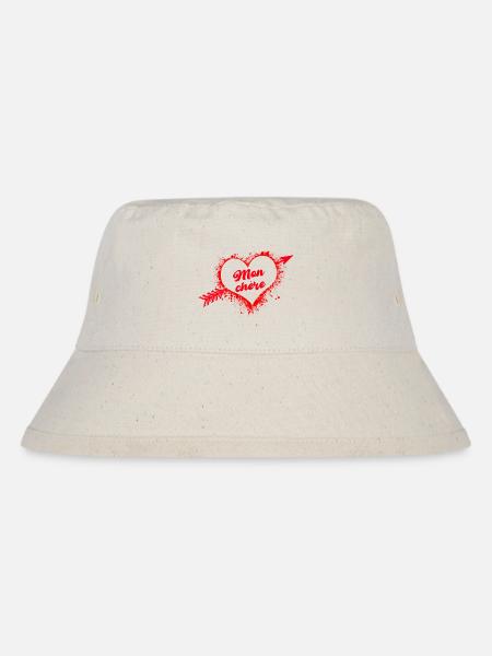 Mon Chere Mein Schatz Liebende Paare Romantik - Stanley/Stella recycelter Bucket Hat - Naturweiß