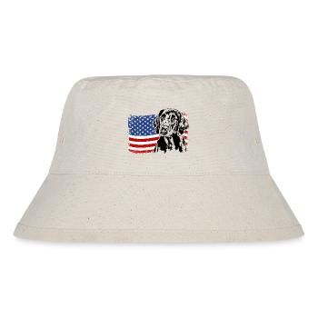 Retriever à poil plat America Flag Dogs Wilsigns - Bob recyclé Stanley/Stella - blanc naturel - Devant