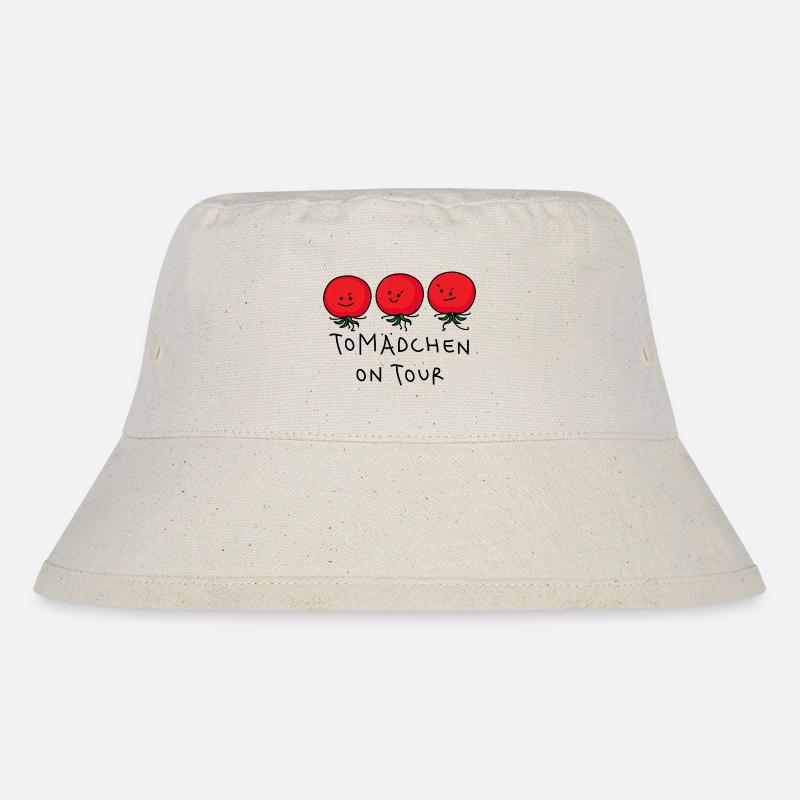 Junggesellinen Tomaten Weiberabend - Stanley/Stella recycelter Bucket Hat - Naturweiß