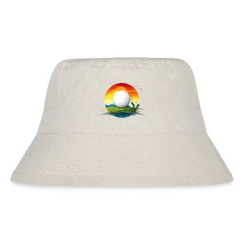 Golfen! - Stanley/Stella recycelter Bucket Hat - Naturweiß - Vorne