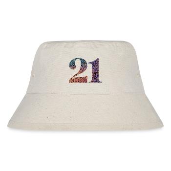 21st Birthday Leopard - Stanley/Stella Recycled Bucket Hat - natural - Front