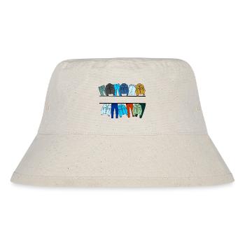 Jeansjacken und Jeans - Stanley/Stella recycelter Bucket Hat - Naturweiß - Vorne
