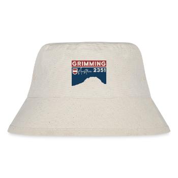 Hoher Grimming Finisher Höhe Wanderung Dachstein - Stanley/Stella recycelter Bucket Hat - Naturweiß - Vorne